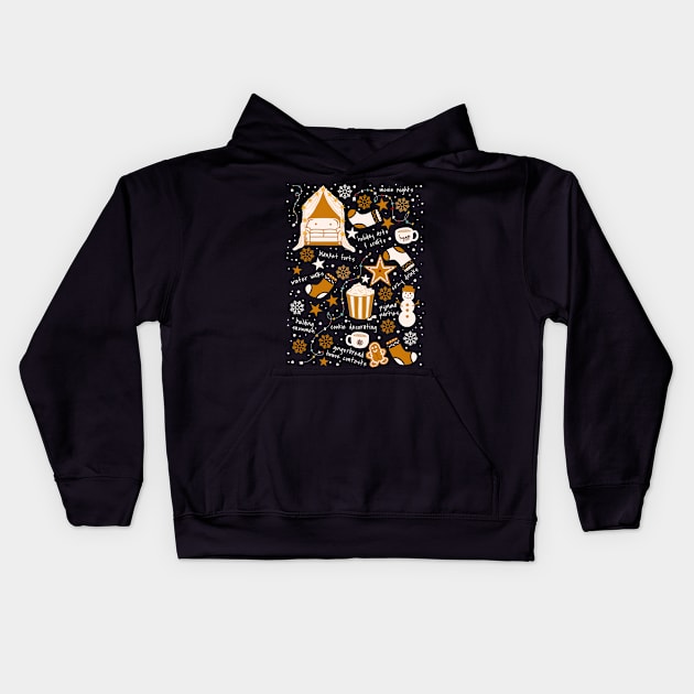 Winter Break Kids Hoodie by panco